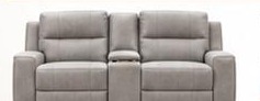610 Sierra Light Grey Console Loveseat