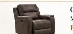 620 Summit Grey / Brown Glider Recliner